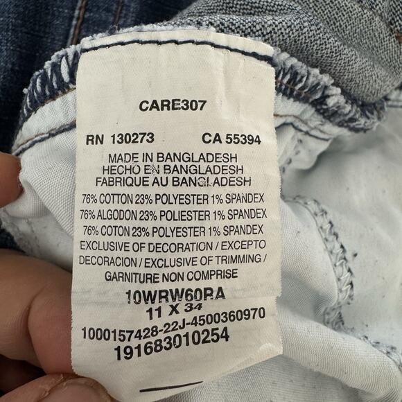 WRANGLER Willow Ultimate Riding Jeans Women’s Sz 11x34 Blue Mid Rise Bootcut - Picture 10 of 12